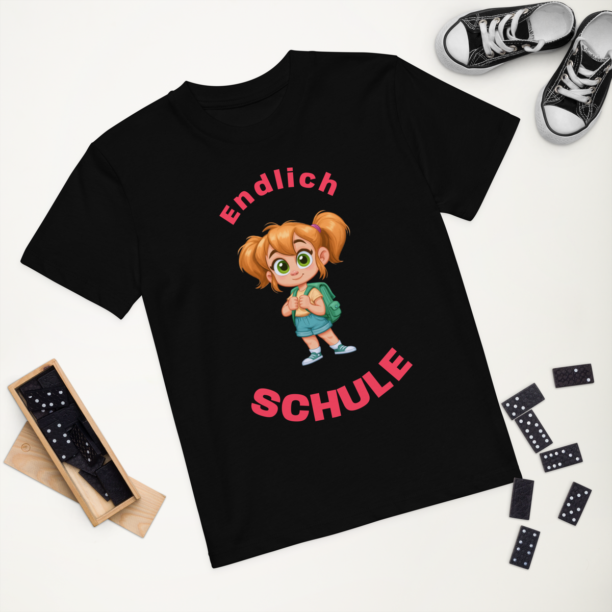 Cotton kids t-shirt school starter girl