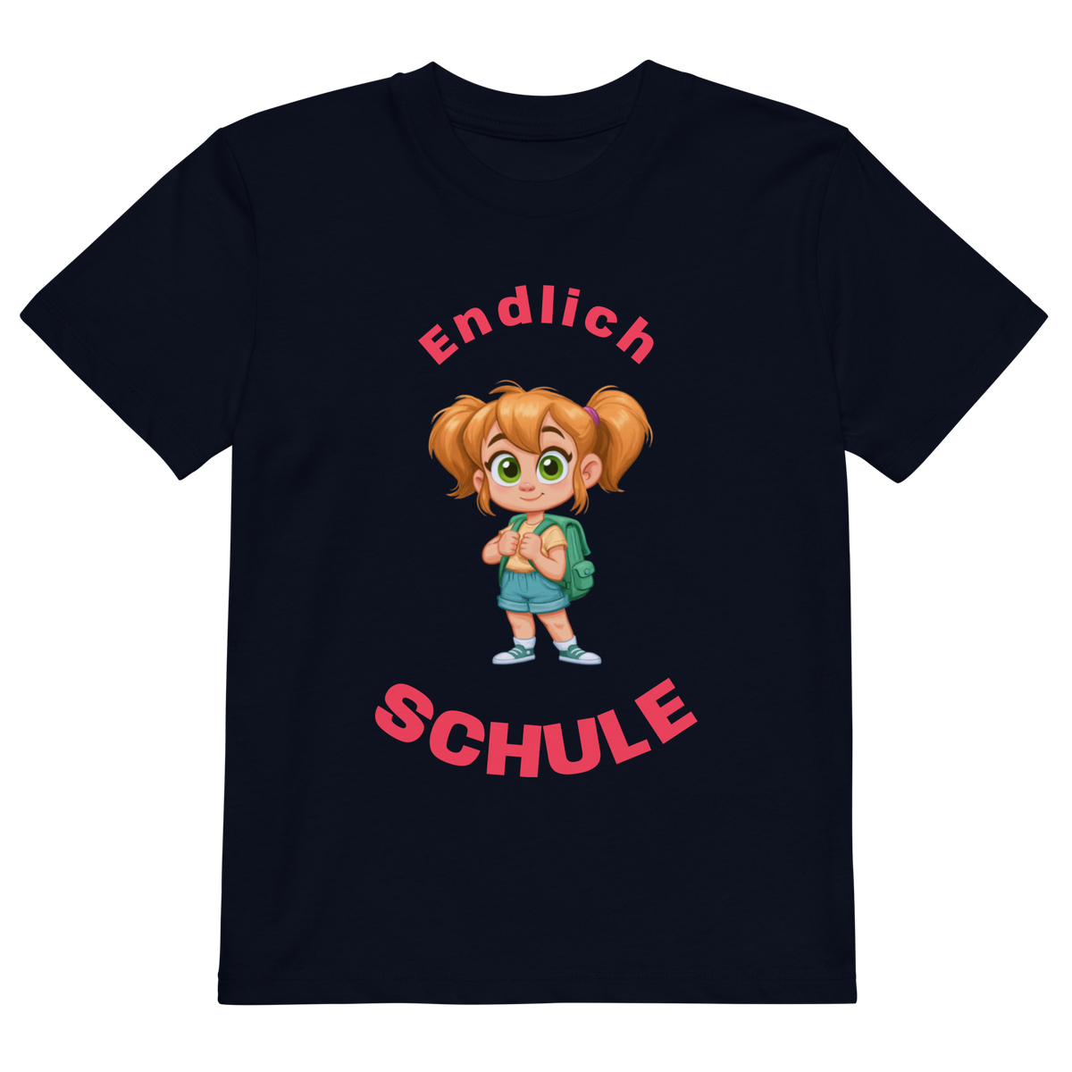 Cotton kids t-shirt school starter girl