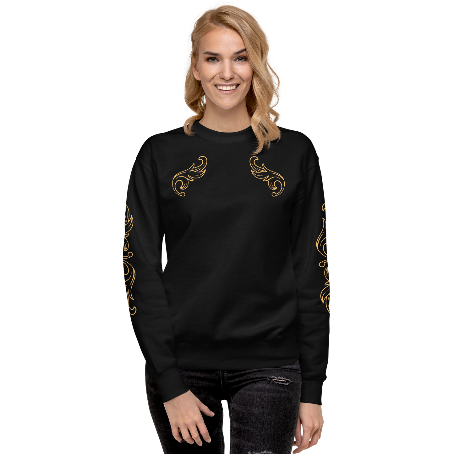 Unisex Premium Sweatshirt Golden Ornament