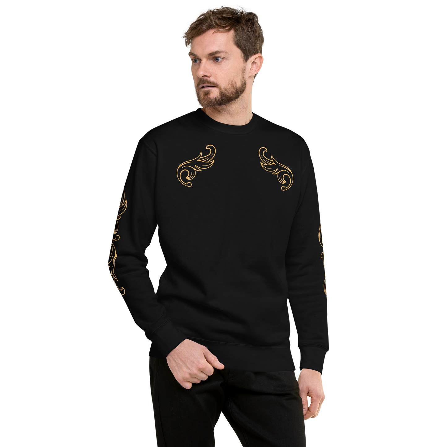 Unisex Premium Sweatshirt Golden Ornament