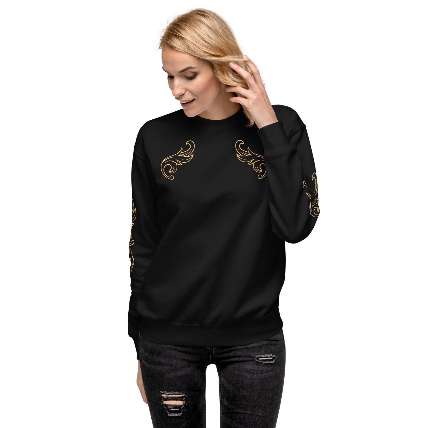 Unisex Premium Sweatshirt Golden Ornament