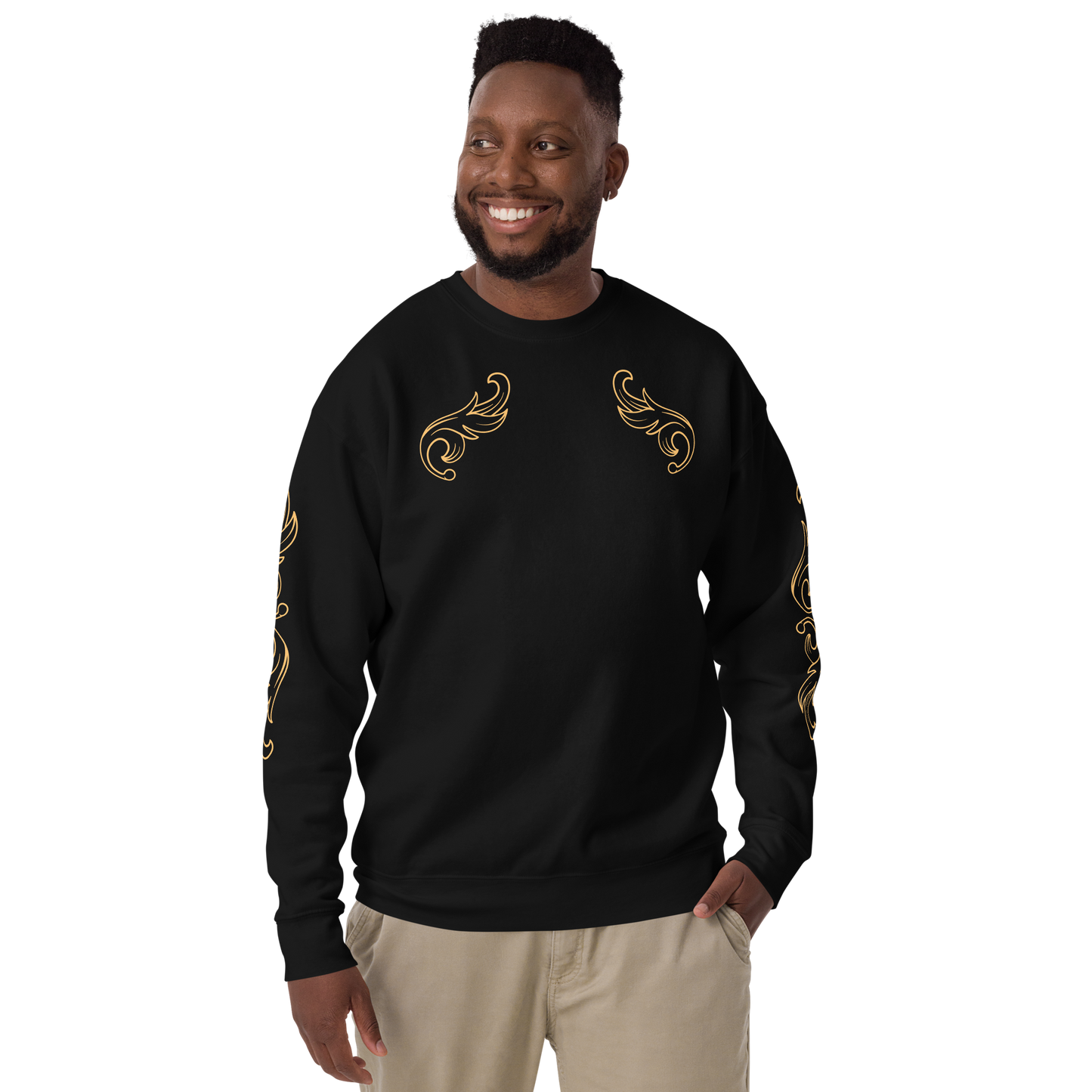 Unisex Premium Sweatshirt Golden Ornament