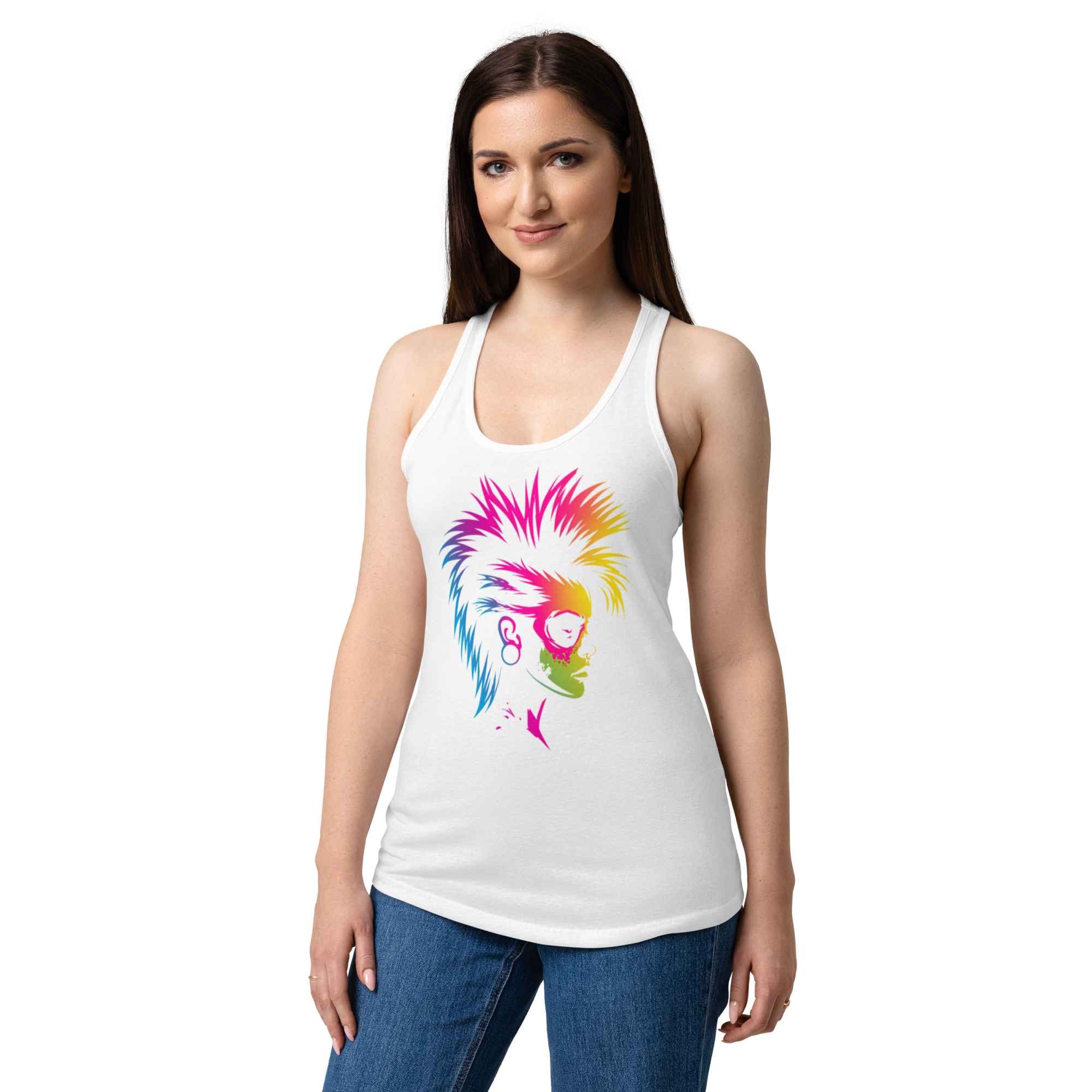 Punk Rock Chick Damen Tank Top – Rebellisches Rock & Festival Muskelshirt